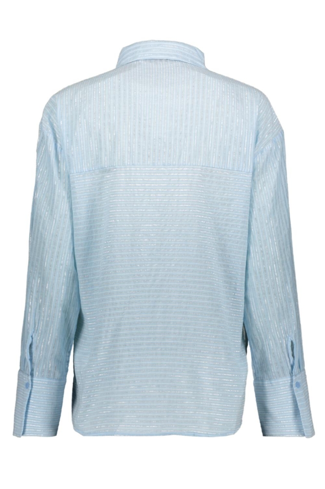 VMPAULINE LS SHIRT WVN GA 10324604 AIRY BLUE/SNOW WHITE